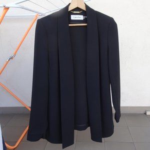 Calvin Klein Black Blazer Jacket Size 4P (US 2)